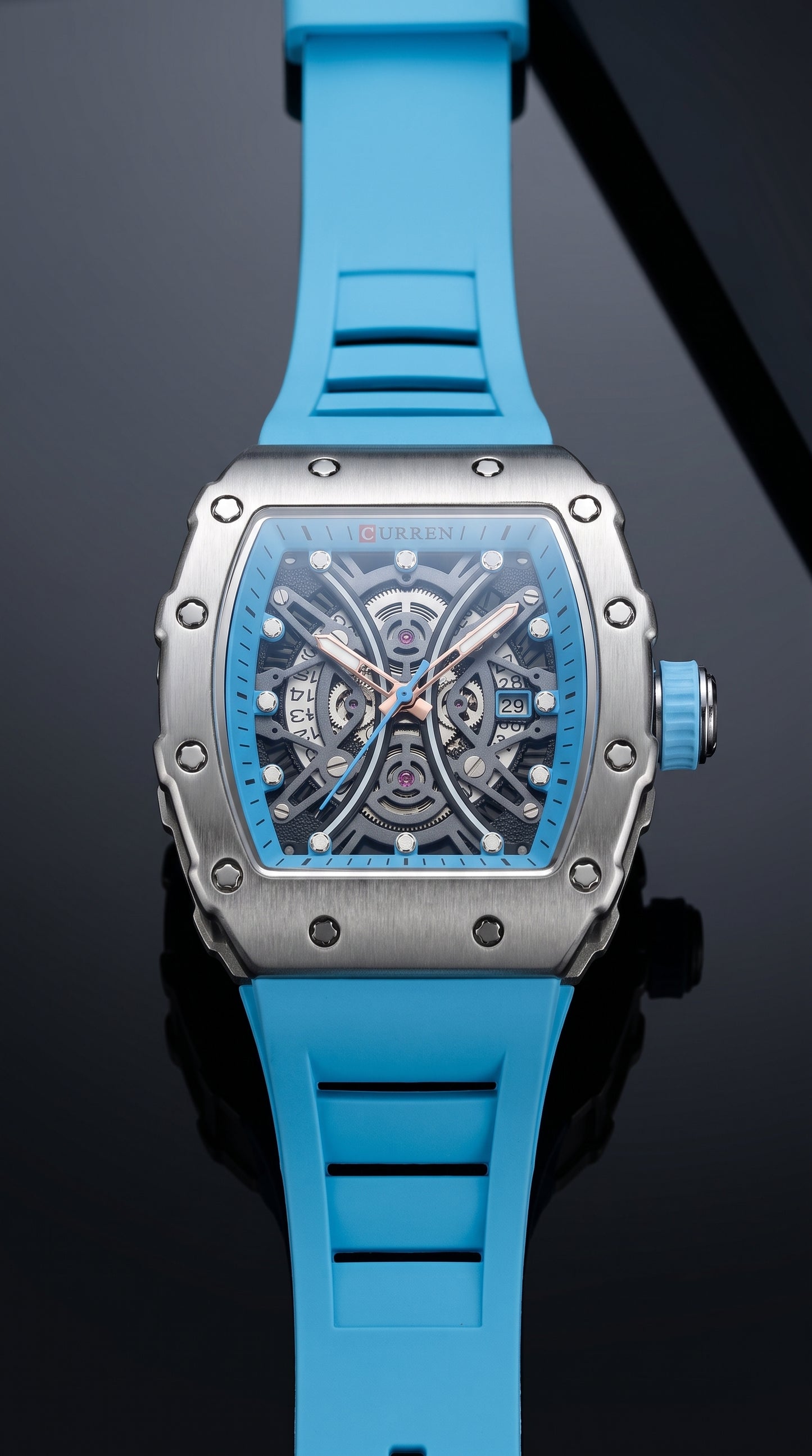 CURREN 8438 Men's Sport Watch – Luminous Dial, Quartz Movement & 3ATM Water Resistance